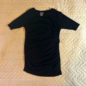 Fitted black t shirt sweater